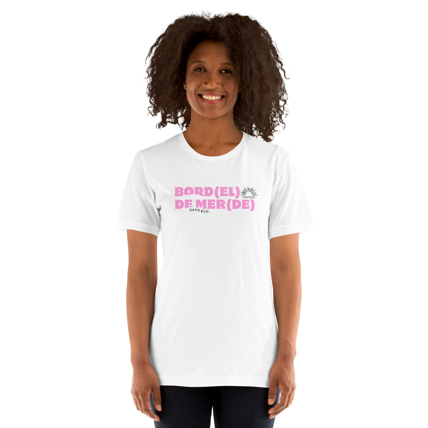 T-shirt angle 1 - rose
